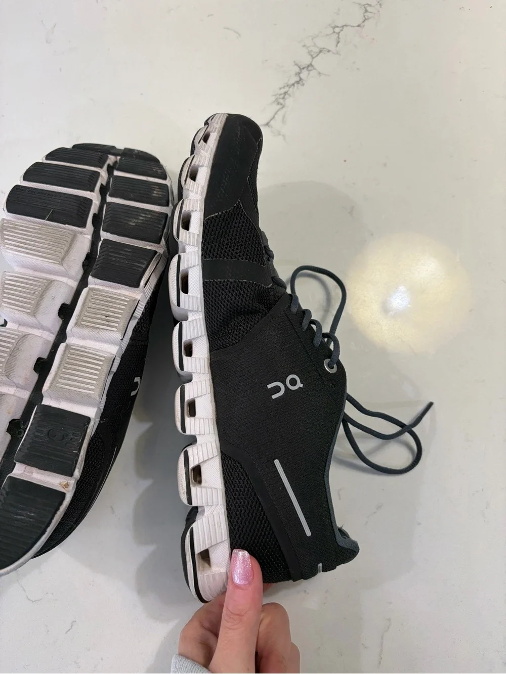 On Running Women’s Athletic Sneakers - Black, White